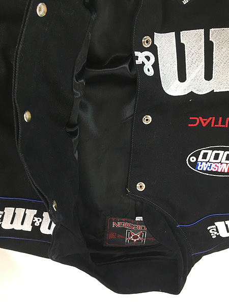 古着 00s USA製 「m&m's」 企業 刺しゅう レーシング ジャケット XL