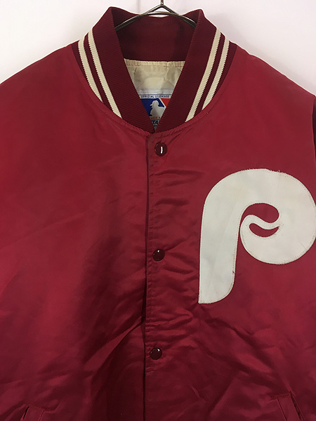 古着 80s USA製 STARTER MLB Philadelphia Phillies フィリーズ 光沢
