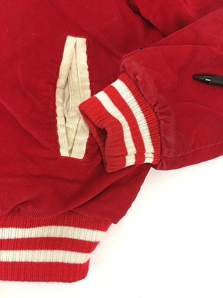 古着 80s USA製 Champion コーデュロイ パデット スタジャン