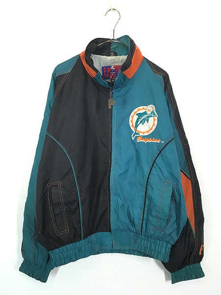 古着 90s NFL Miami Dolphins ドルフィンズ ナイロン ジャケット M