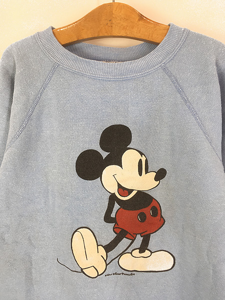 キッズ 古着 80s USA製 Disney Mickey ミッキー スウェット トレーナー