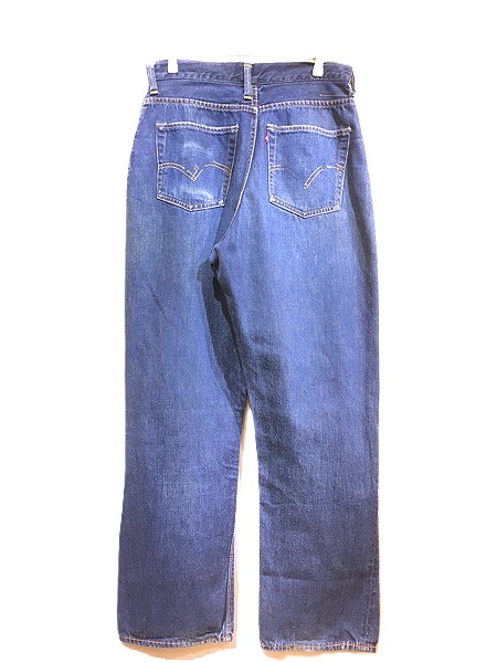 古着 50-60s Levi's 701XX Big E 「ミミ付」 濃紺 インディゴ デニム