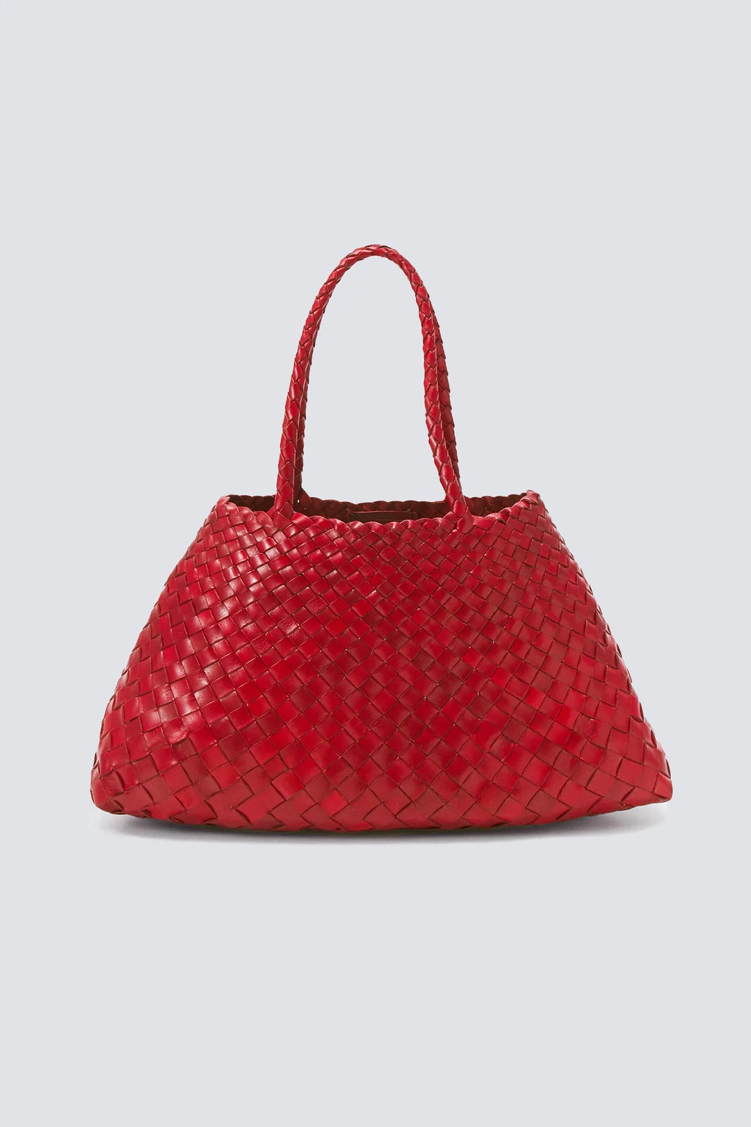 Dragon Diffusion - Santa Croce Big Red Woven Leather Bag