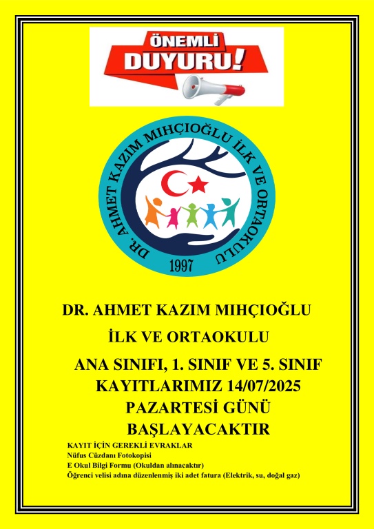 Albüm - Dr.Ahmet Kazım Mıhçıoğlu Ortaokulu