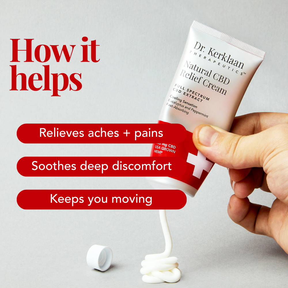Natural CBD Relief Cream | Dr. Kerklaan Therapeutics | Doctor-Designed