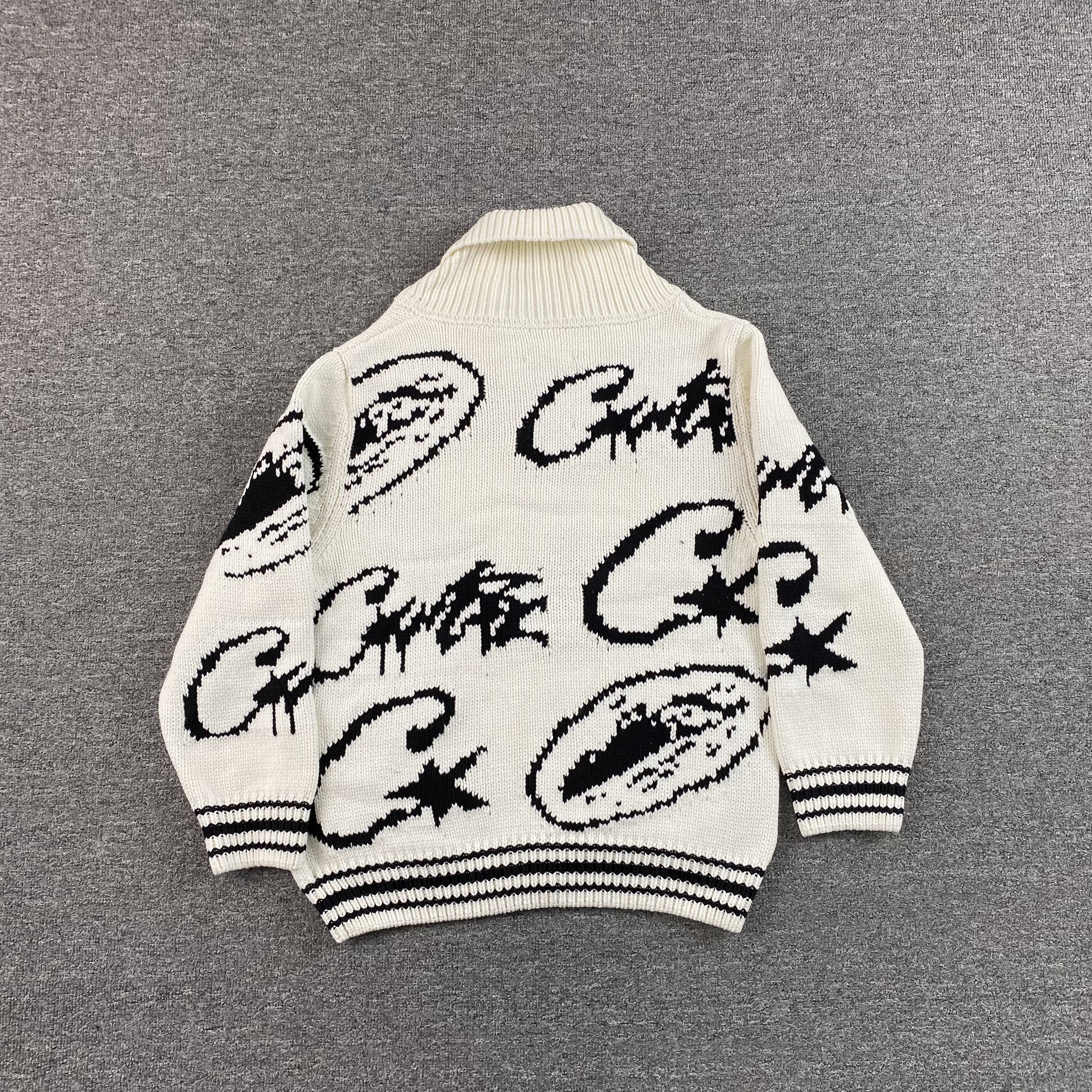 Corteiz VVS Jacquard Knit Zip White – Drip Store Argentina