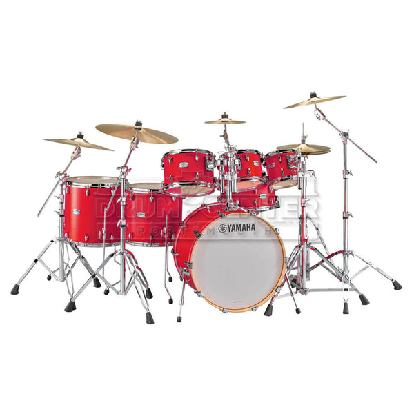 Yamaha Tour Custom Maple 7pc Drum Set Candy Apple Satin