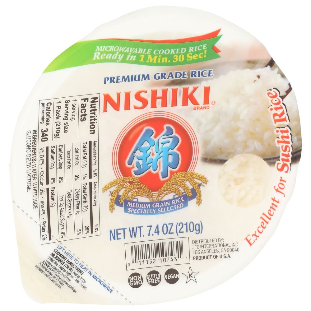 Nishiki Cooked Rice, 7.4 Ounce -- 6 per case