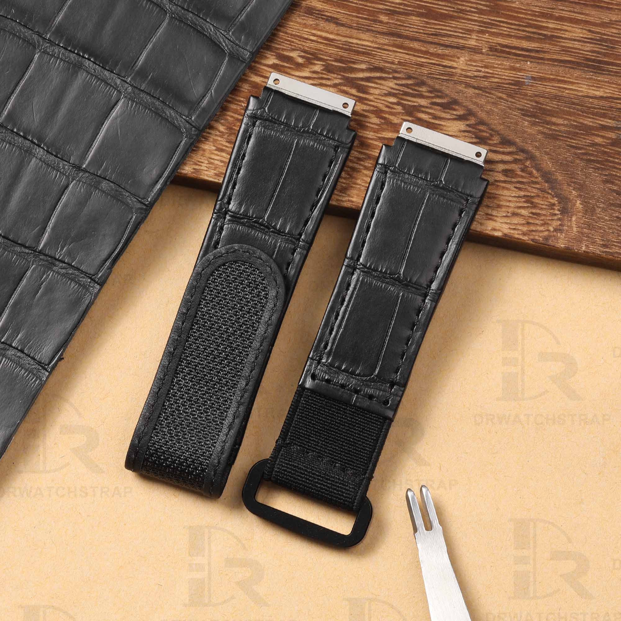 Richard Mille Green Leather Straps Replacement | Drwatchstrap
