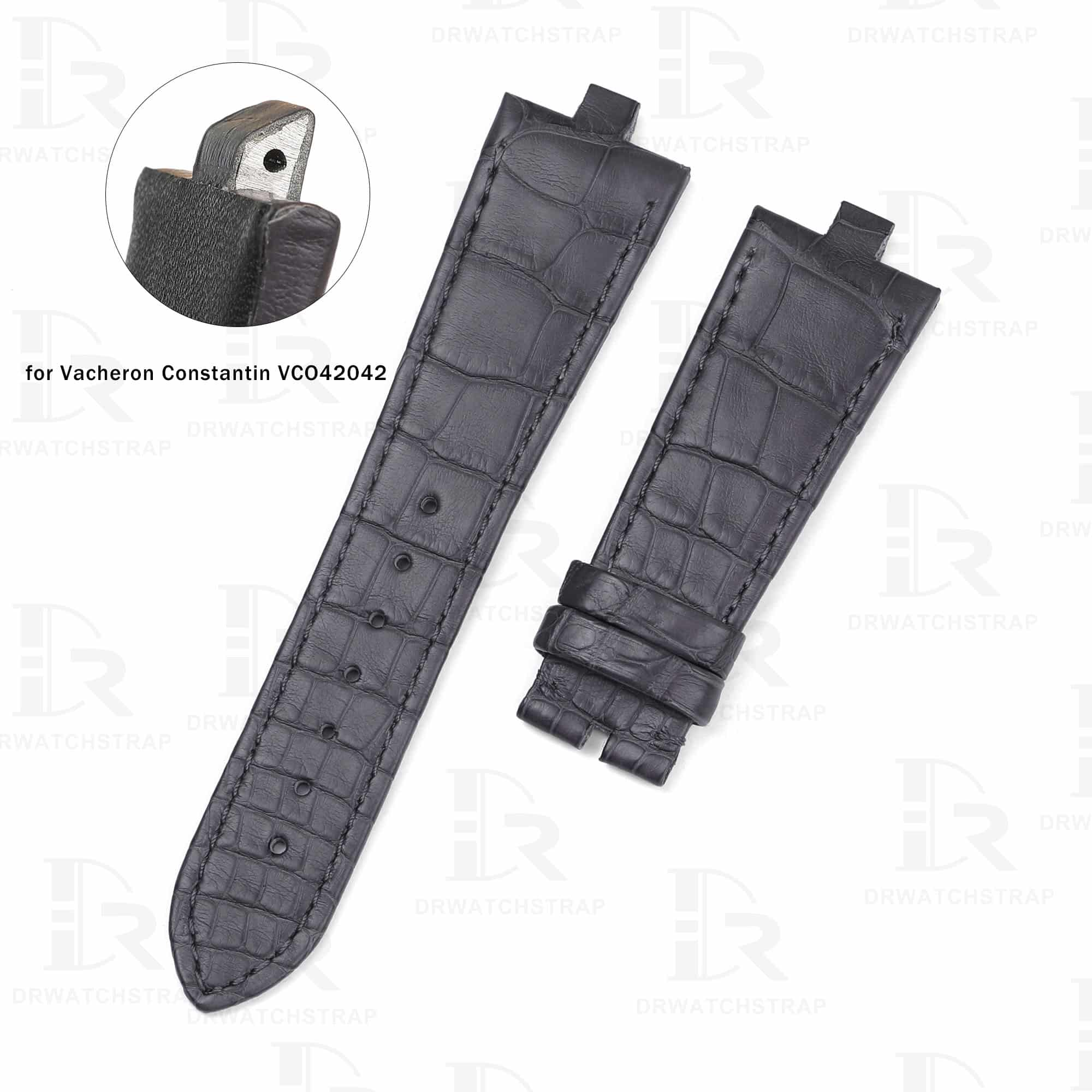 Vacheron Overseas Strap - Handmade Alligator Leather | Drwatchstrap