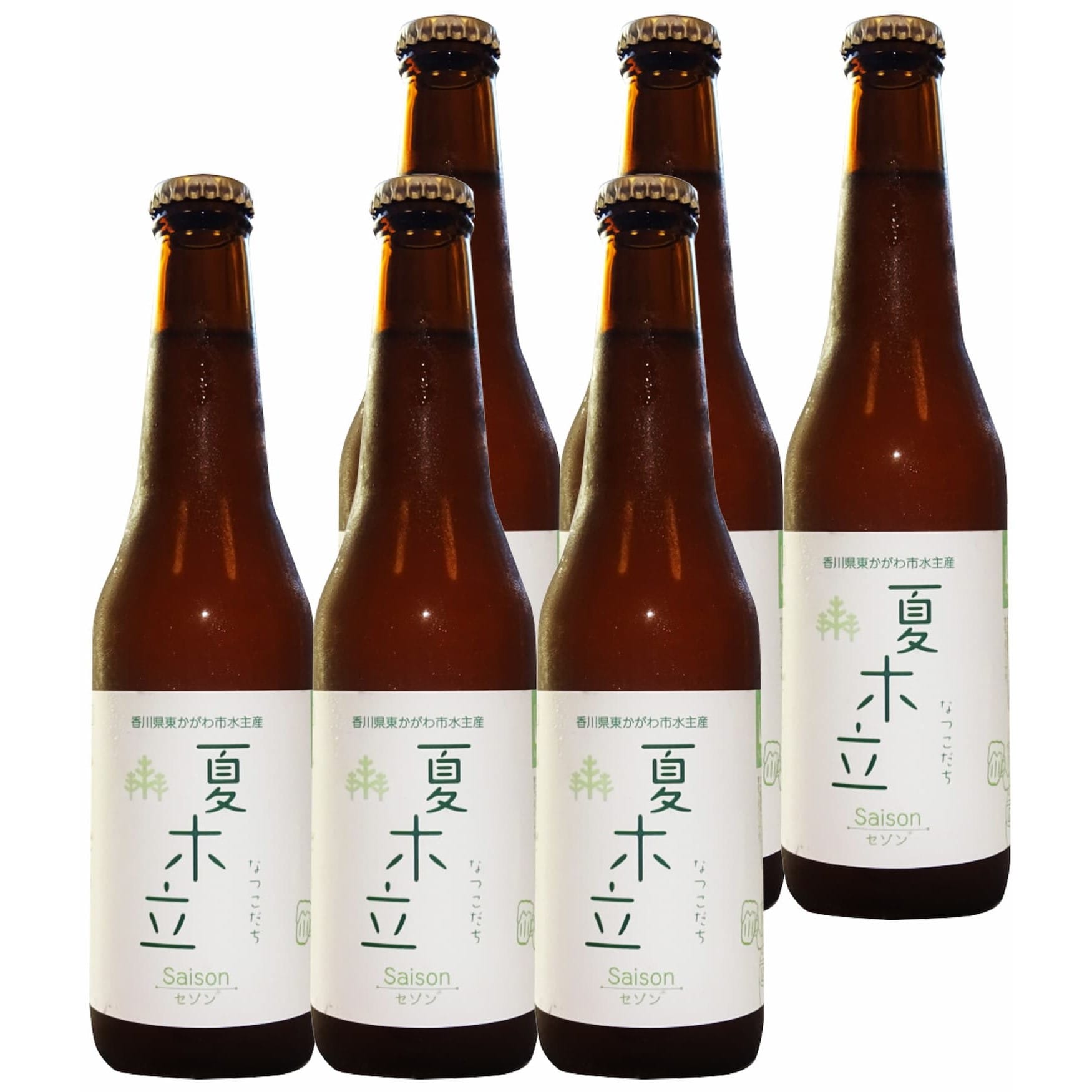 福繁食品醸造場】ビール（セゾン） 夏木立 330ml(夏木立6本): せとうち