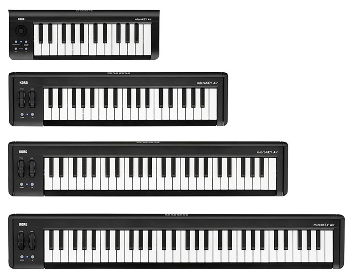 KORG MicroKey Air - Bluetooth によるワイヤレス接続対応のMIDI