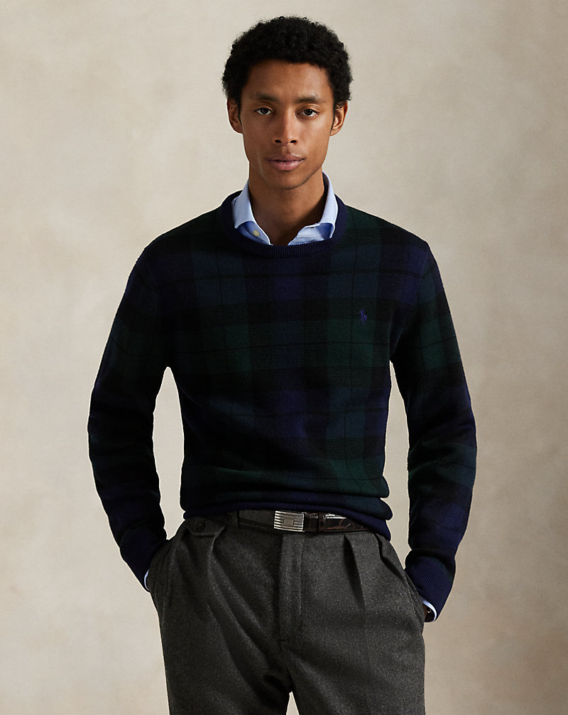チェック ウォッシャブル ウール セーター | ラルフ ローレン公式