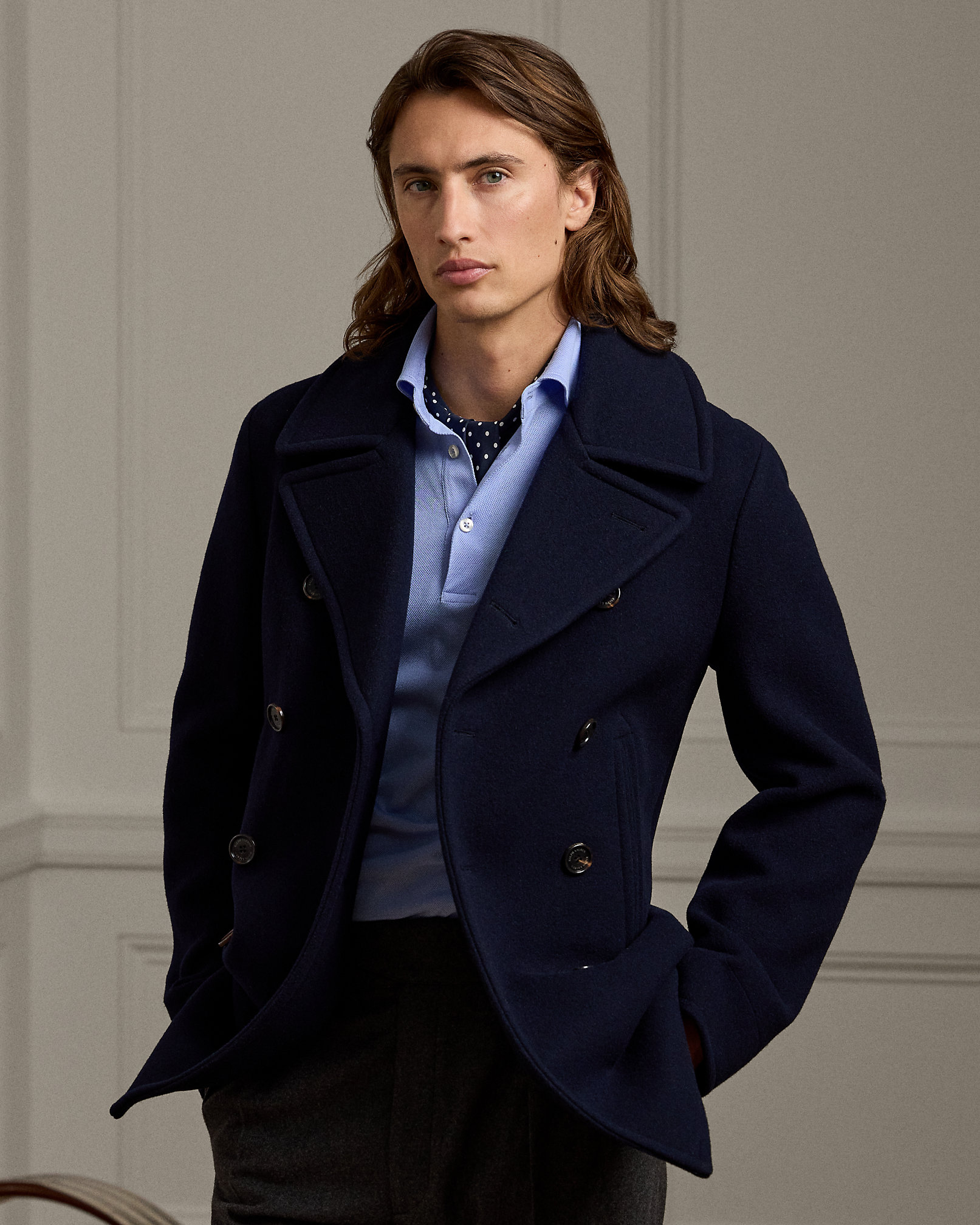 Fullerton ウールカシミヤ ピーコート | ラルフ ローレン公式