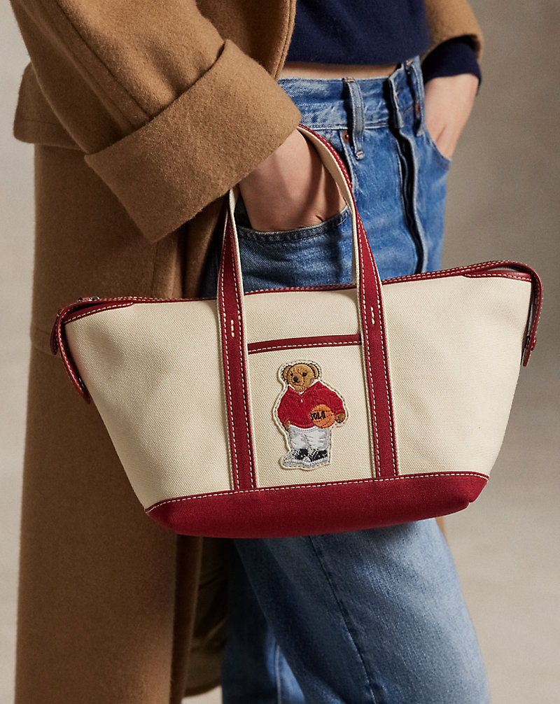 Polo ベア キャンバス ミニ ショッパー トート | ラルフ ローレン公式
