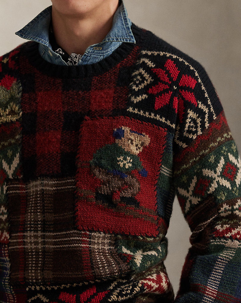 Polo ベア パッチワーク セーター | ラルフ ローレン公式オンラインストア