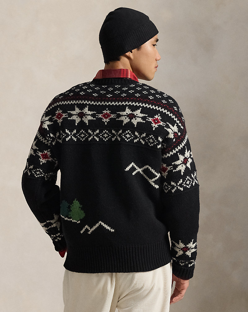 Wool Skier-Graphic Sweater
