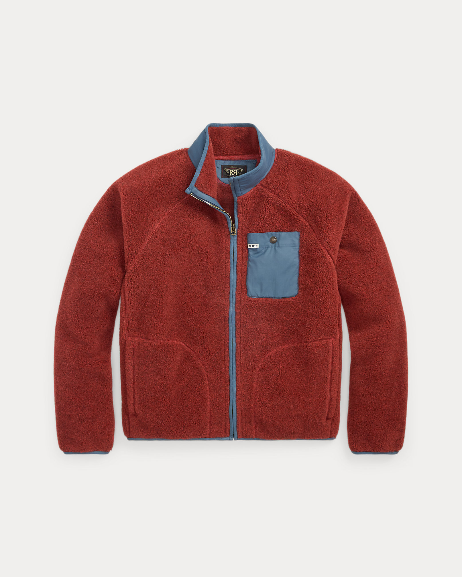 Wool-Blend Pile Fleece Jacket
