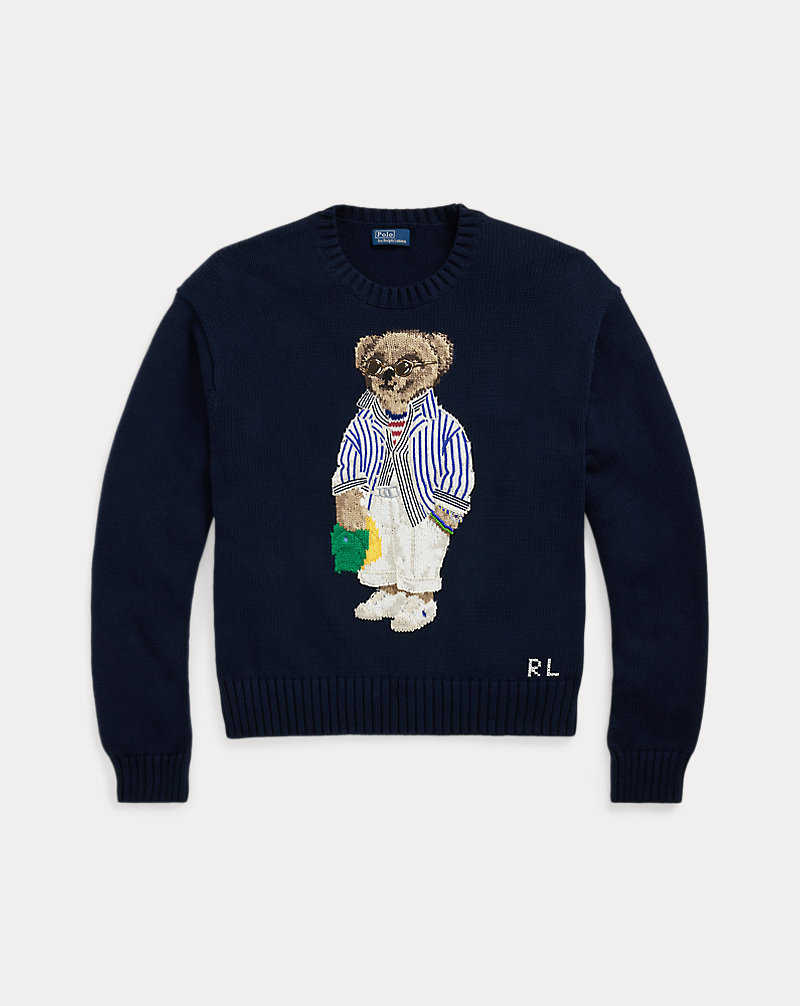 Polo Bear Cotton Crewneck Jumper for Women | Ralph Lauren® CH