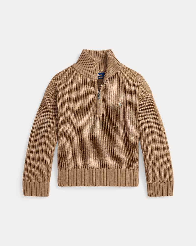 Cotton Half-Zip Sweater