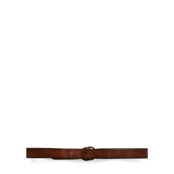 ユーズド加工のレザー ダブルOリング ベルト | ラルフ ローレン公式