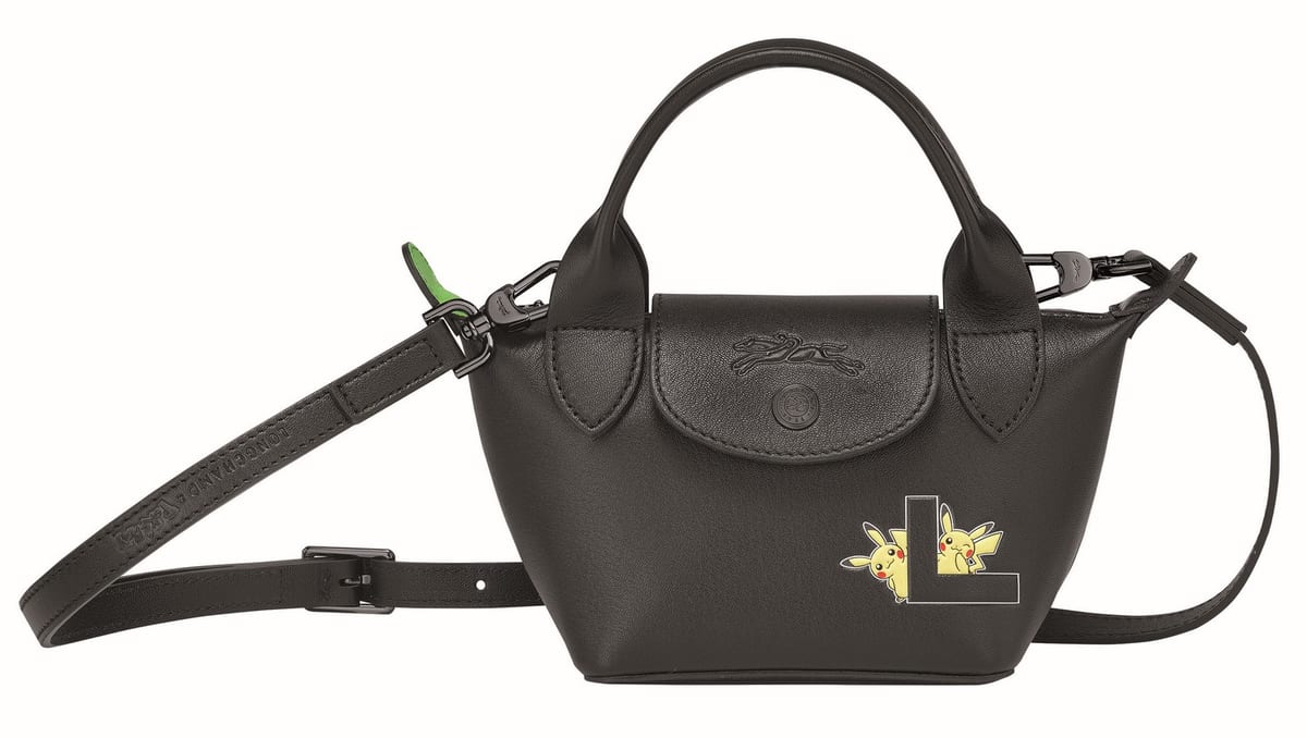 ジョッキー帽をかぶったピカチュウ柄！「Longchamp x Pokémon