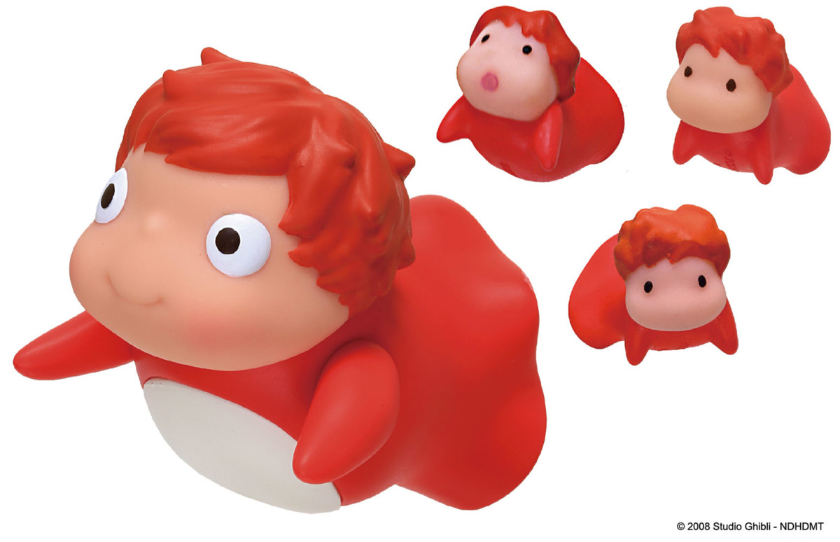 ポニョといもうとたちの手のりソフビにんぎょう！どんぐり共和国「崖の