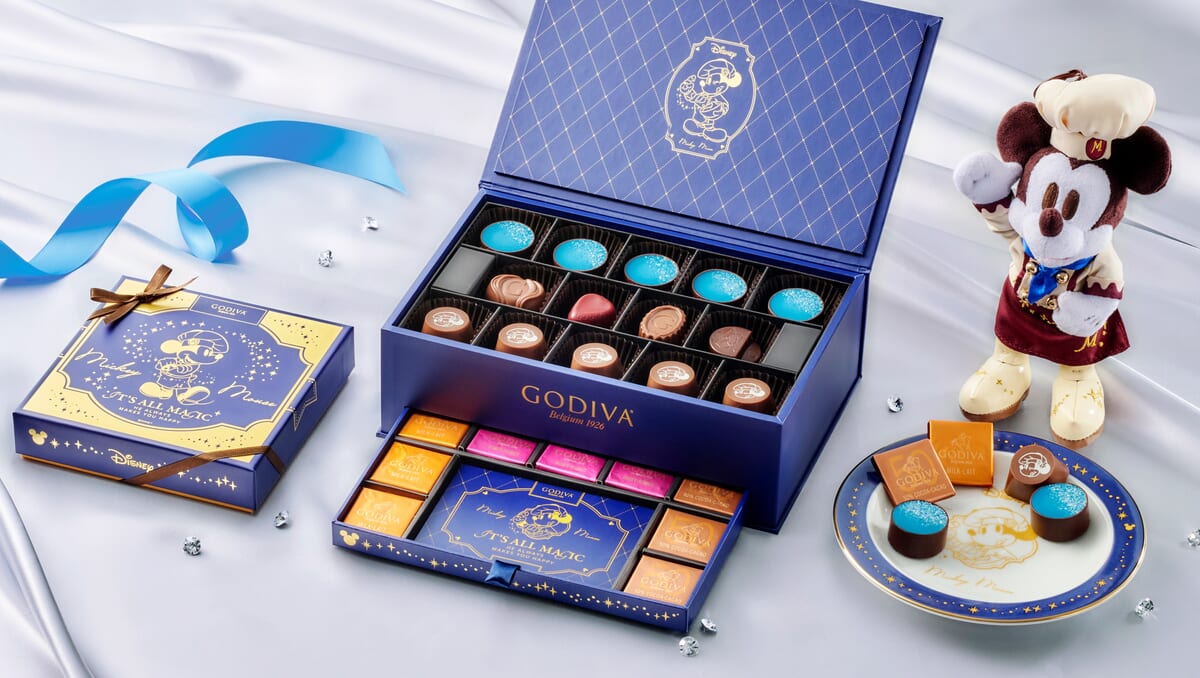 ゴディバと共同制作したチョコレートやハート尽くしのぬいぐるみ