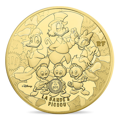 デビュー70周年記念！泰星コイン「フランス国立造幣局発行 ディズニー