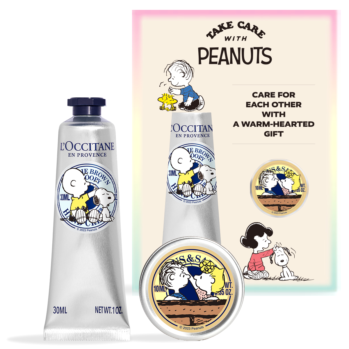 スヌーピーやルーシーデザインのシアバター！ロクシタン『PEANUTS