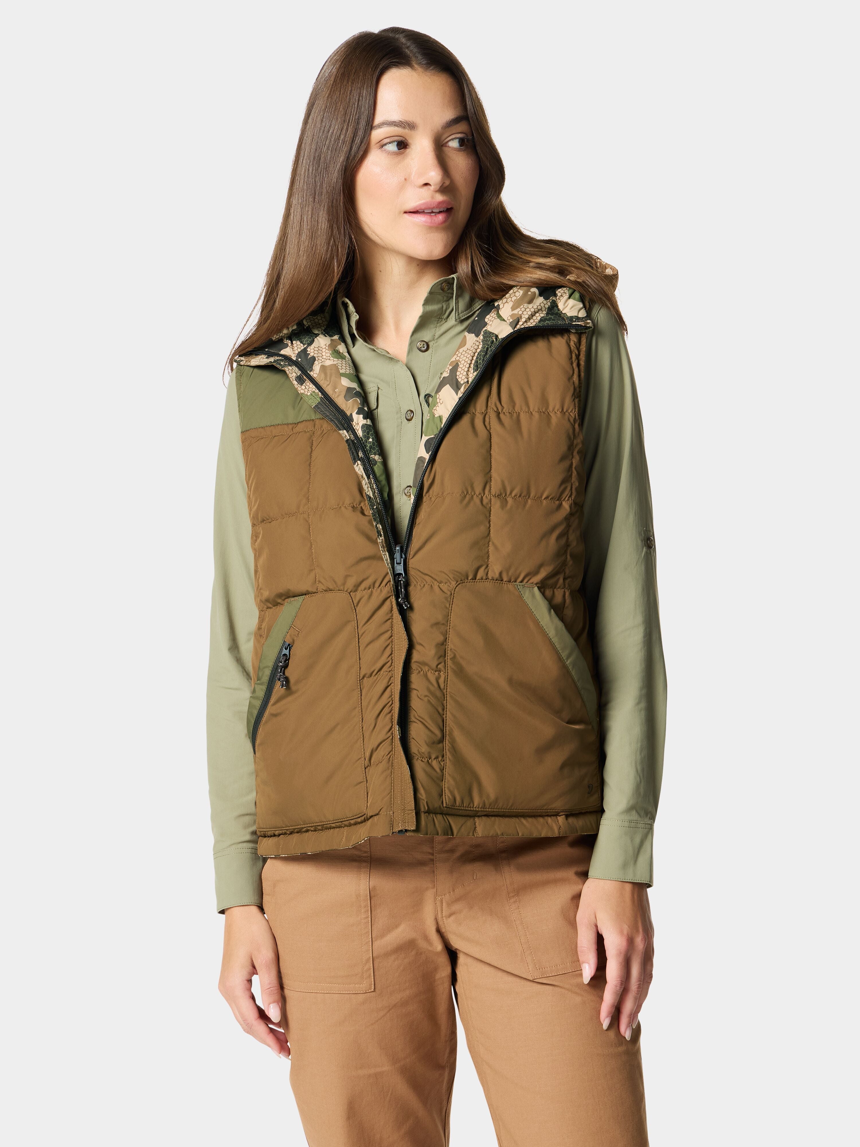 W's DryDown Reversible Vest - Pin Oak / Wetland