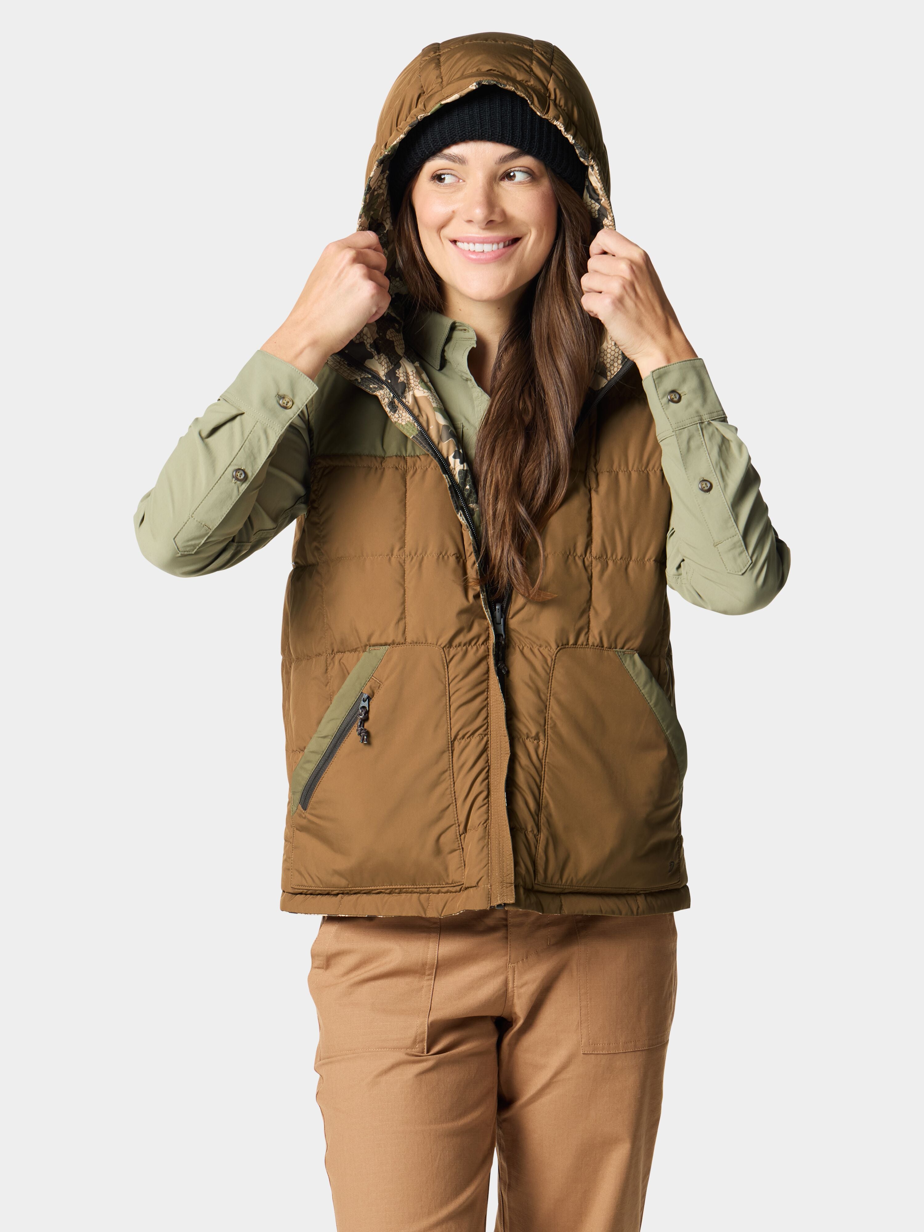 W's DryDown Reversible Vest - Pin Oak / Wetland