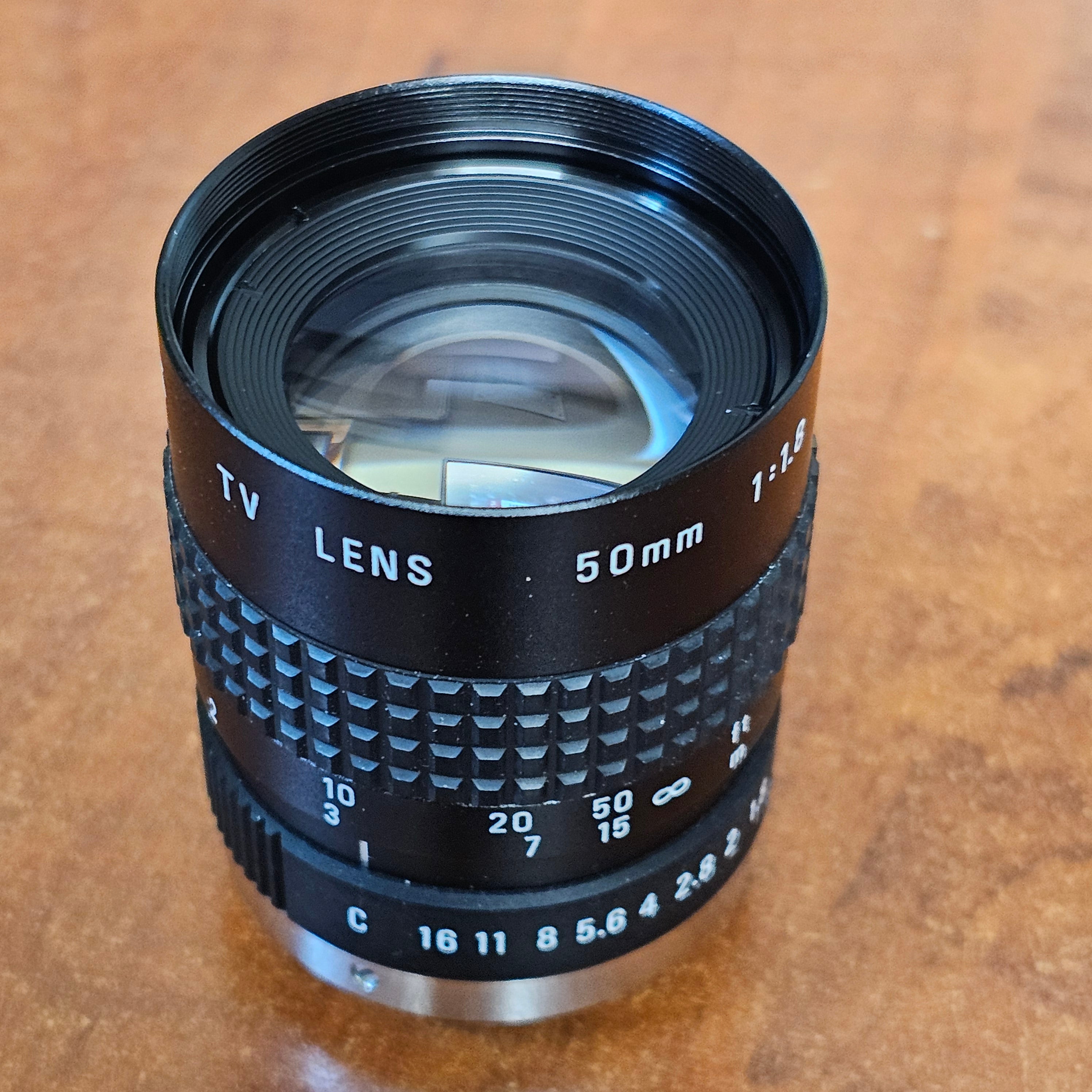 Pentax Cosmicar 50mm f1.8 TV C-Mount Lens S# N/A – Du-All Camera