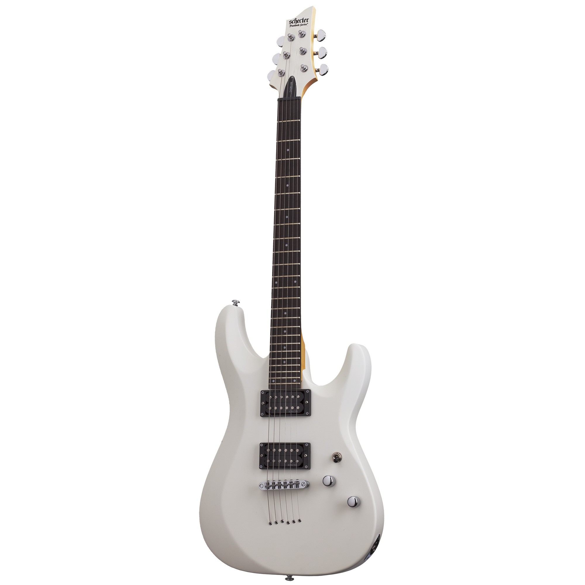 Schecter C-6 Deluxe Satin White - 432-SWHT | DuBaldo Music Center