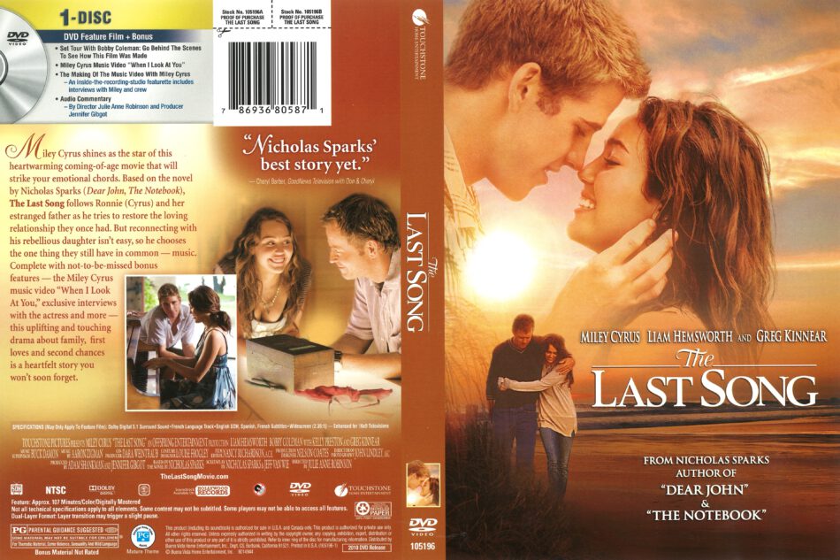 The Last Song (2010) R1 DVD Cover - DVDcover.Com