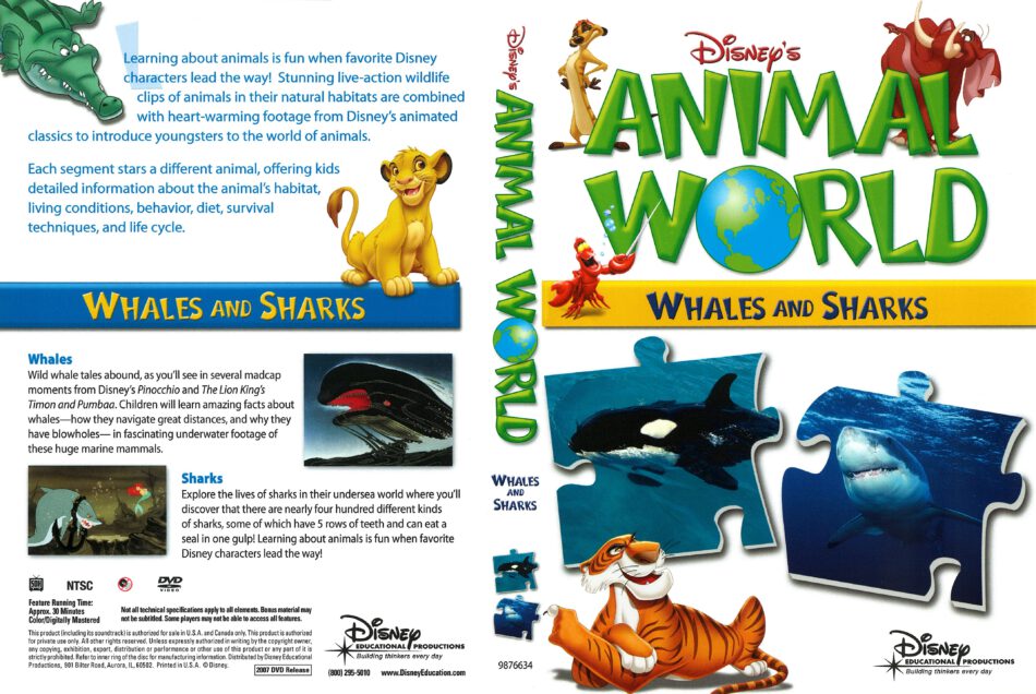 Disney's Animal World: Whales and Sharks (2007) R1 DVD Cover