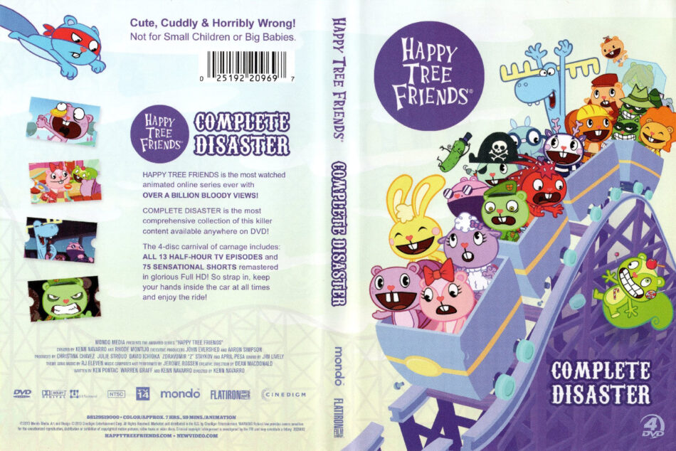 Happy Tree Friends: Complete Disaster (2013) DVD Cover - DVDcover.Com