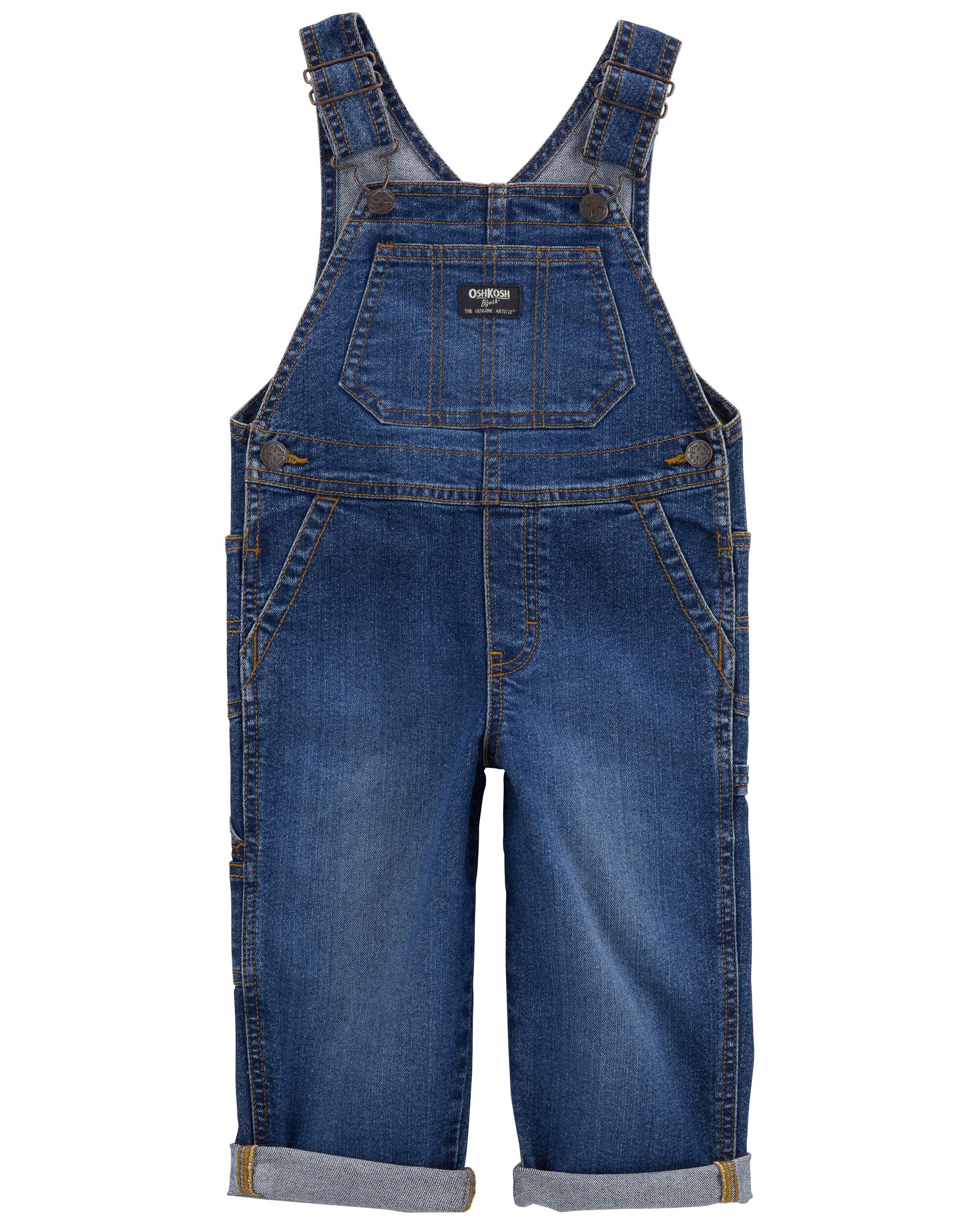 Toddler Stretch Denim Overalls - Dark Wash - OshKosh B'gosh | Carter's