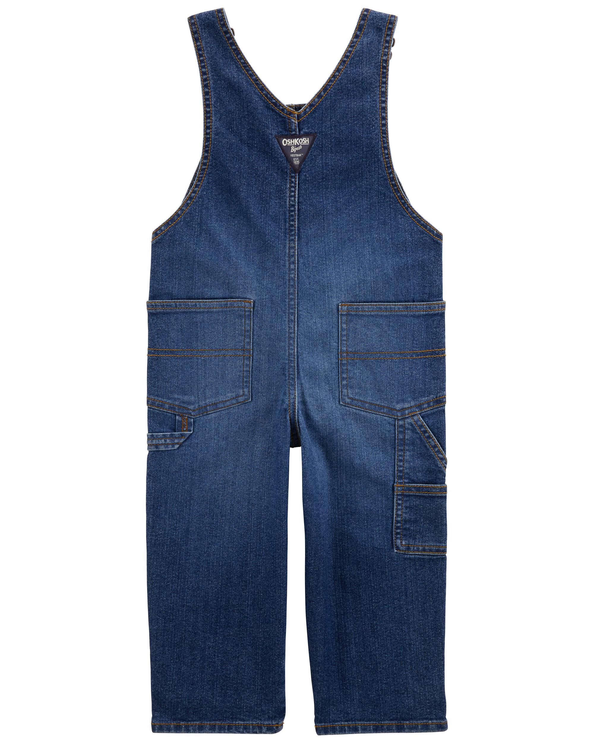 Toddler Stretch Denim Overalls - Dark Wash - OshKosh B'gosh | Carter's