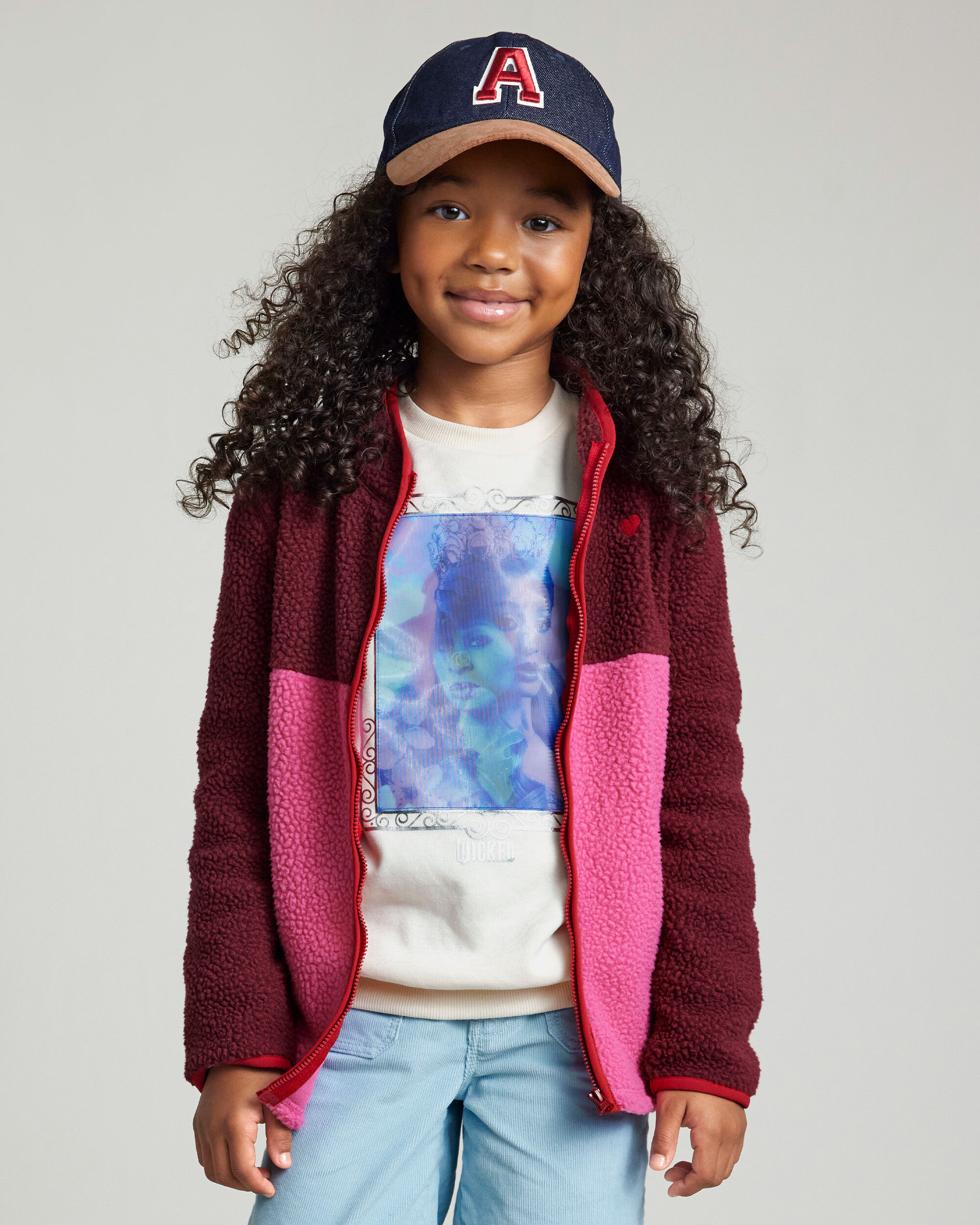 Girls Microfleece Long-Sleeve Zip-Up Jacket - Pink - OshKosh B