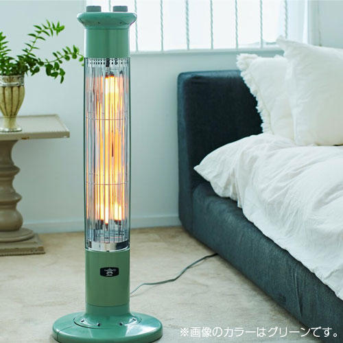 アラジン 電気ストーブ 遠赤グラファイトヒーター 1灯管 グリーン CAH