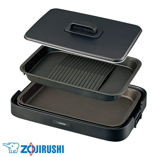 象印マホービン ホットプレート やきやき 2枚プレート 深型 ブラック