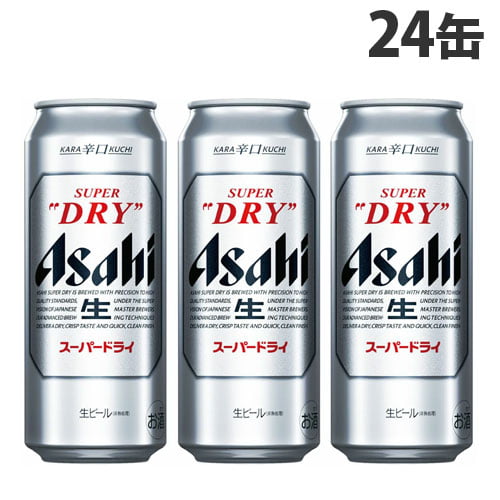 よろずやマルシェ本店 | アサヒ飲料 スーパードライ 500ml 24缶: 水
