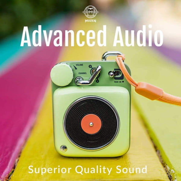 MUZEN Bluetoothスピーカー ボタン アボカドグリーン(アボカドグリーン