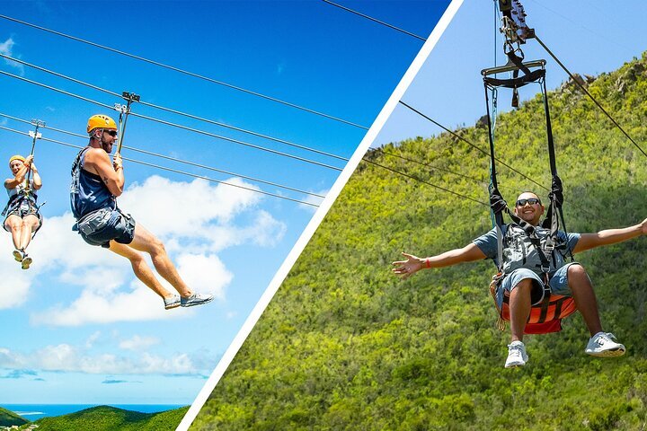 Zipline-ervaring: Sentry Hill Zip & Flying Dutchman Sint-Maarten