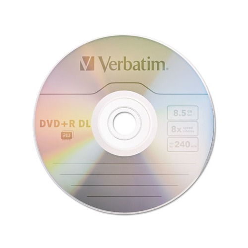 Verbatim DVDR Dual Layer Recordable Disc - VER96542 - Shoplet.com