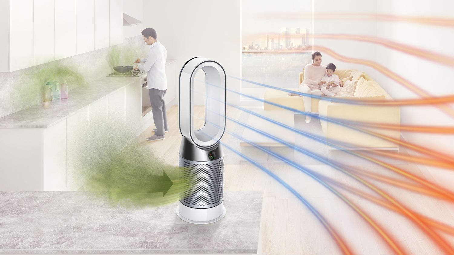 Dyson Pure Hot + Cool™ 空気清浄機能付ファンヒーター アイアン