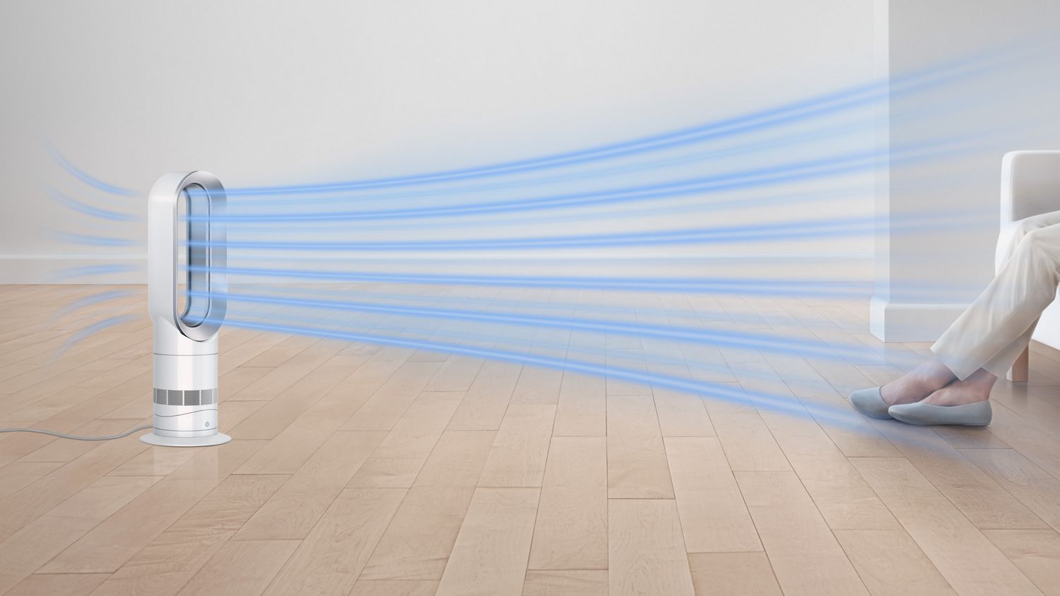 Dyson Hot+Cool™ AM09 (Alb/Argintiu)