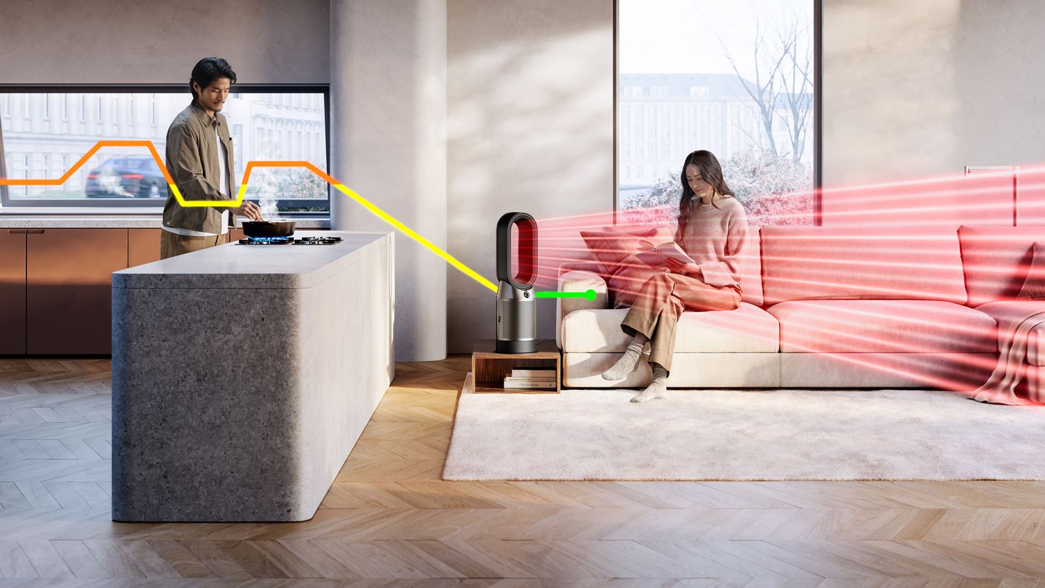 Dyson Purifier Hot+Cool HP1 | (Black/Nickel)