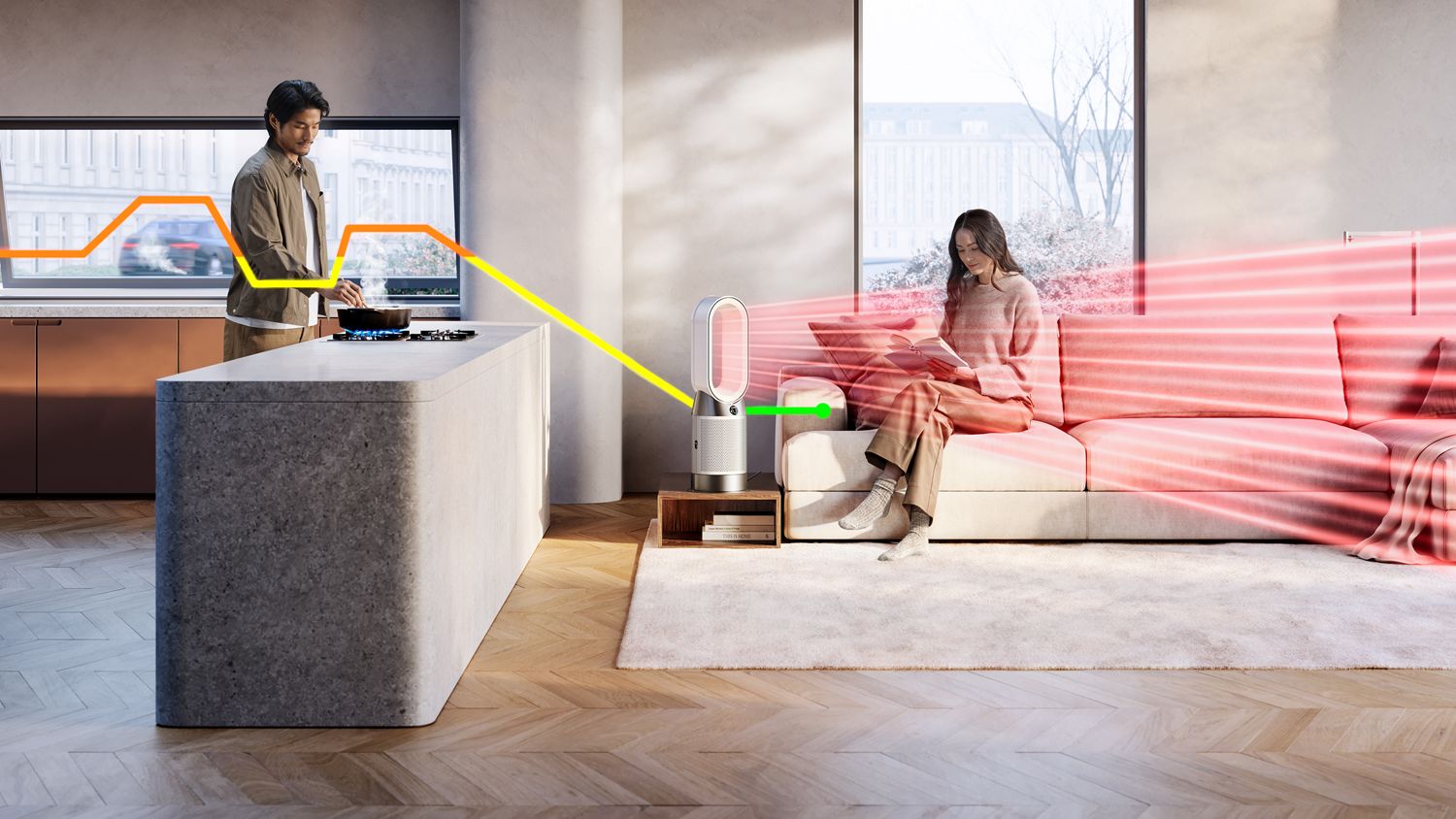 Dyson Purifier Hot+Cool HP1 | (Black/Nickel)